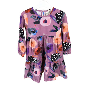 Tyttöjen Ma-ia Family - Trikoomekko, koko 98 - 104 - Violetti (1)