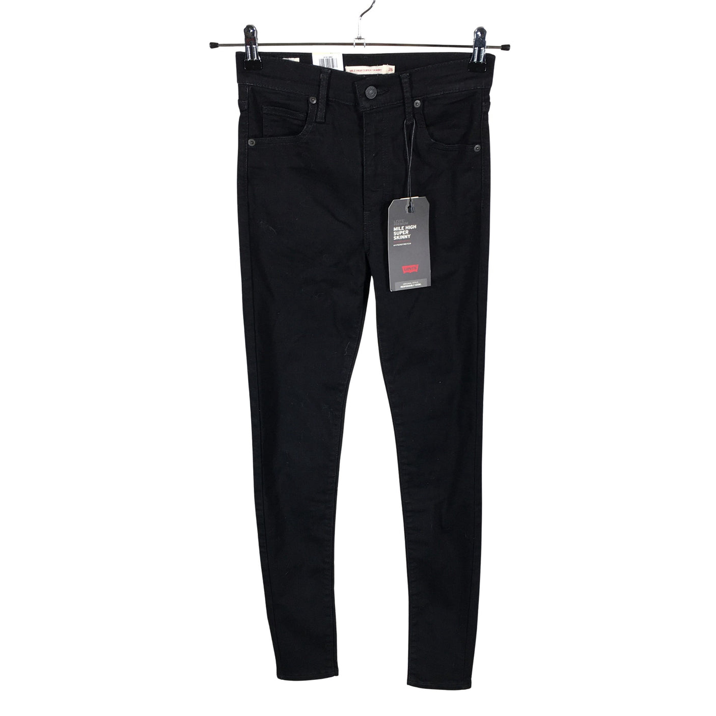 Naisten Levi's - Farkut, koko W26 - Musta (1)