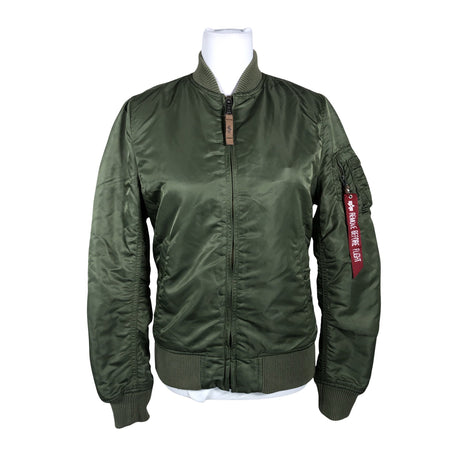 Naisten Alpha Industries - Kevyttoppatakki, koko 38 - Vihreä ()
