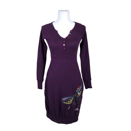 Naisten Desigual - Trikoomekko, koko 36 - Violetti ()