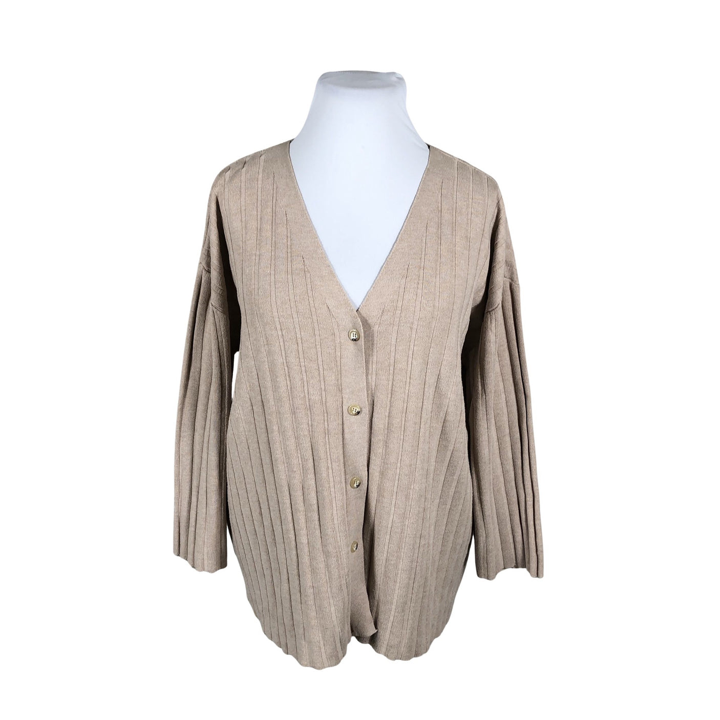Naisten Antonia Erre - Neuletakki, koko 48 - Beige (1)