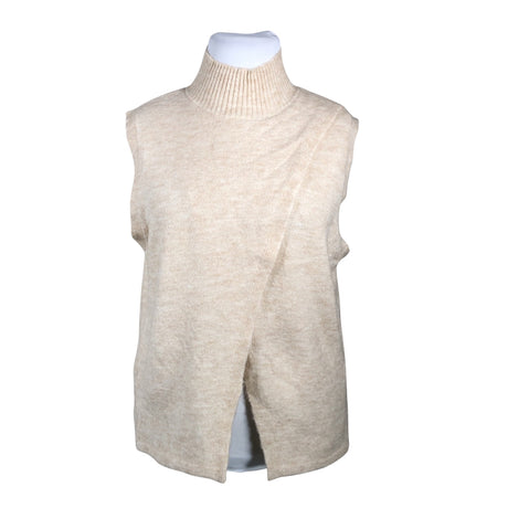 Naisten Kaffe - Neuleliivi, koko 42 - Beige ()