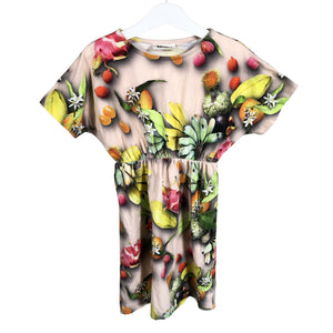 Tyttöjen Molo Kids - Trikoomekko, koko 122 - 128 - Beige (1)