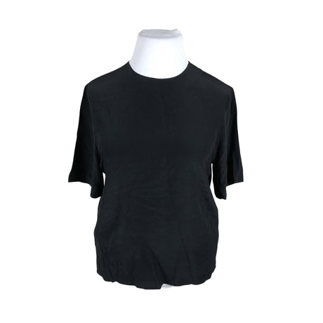 Naisten Stockmann Silk - Lyhythihainen pusero, koko 42 - Musta ()