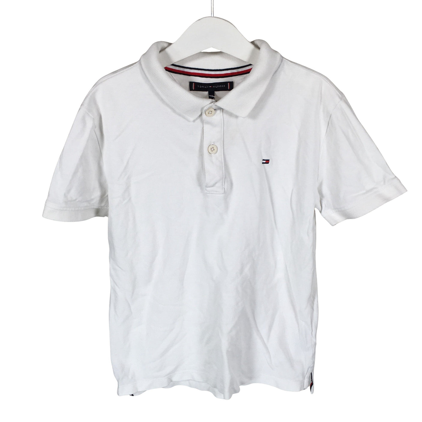 Poikien Tommy Hilfiger - Pikeepaita, koko 134 - 140 - Valkoinen (2)