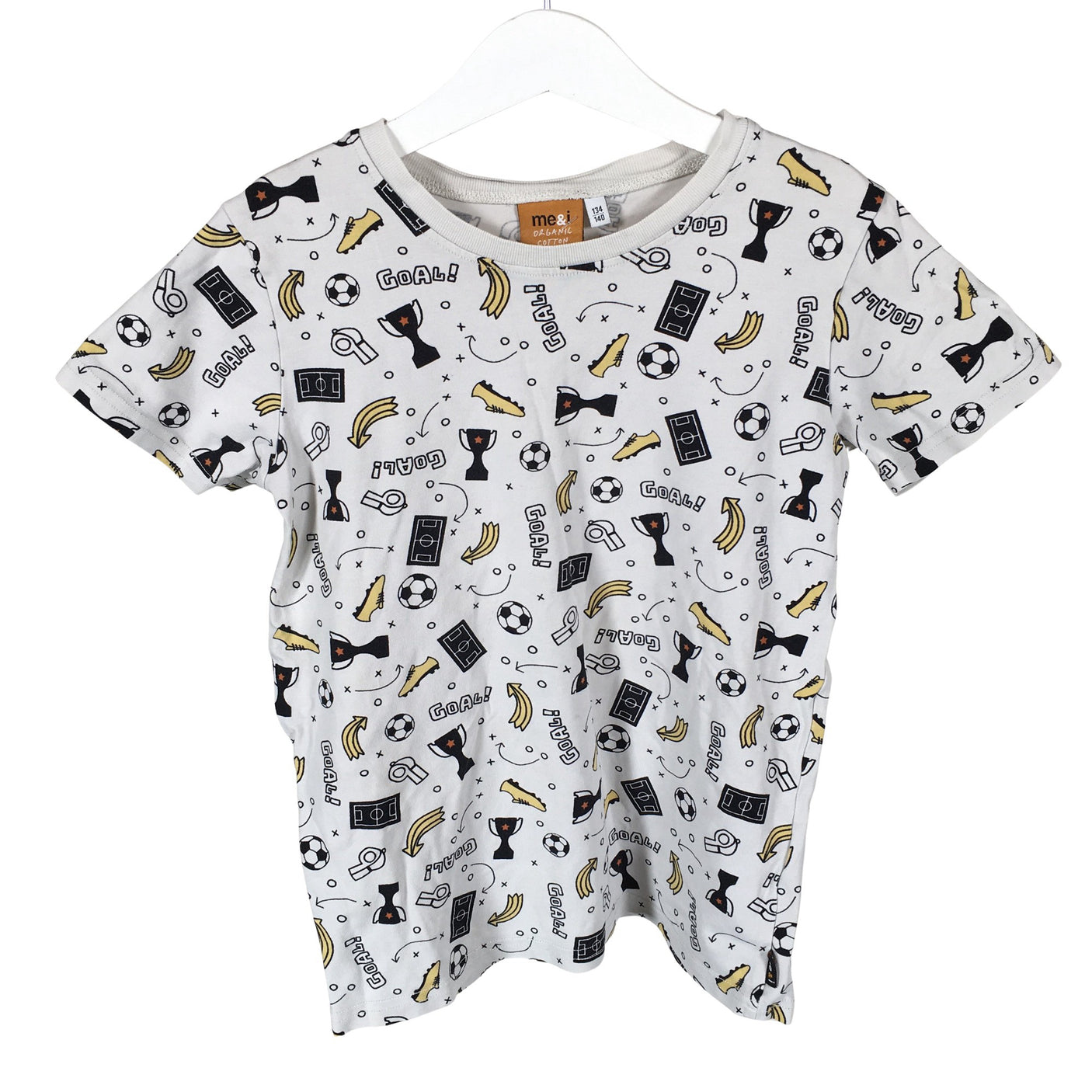 Unisex me&i - T-paita, koko 134 - 140 - Harmaa (1)