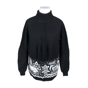 Naisten Handmade - Neulepaita, koko 44 - Musta (1)
