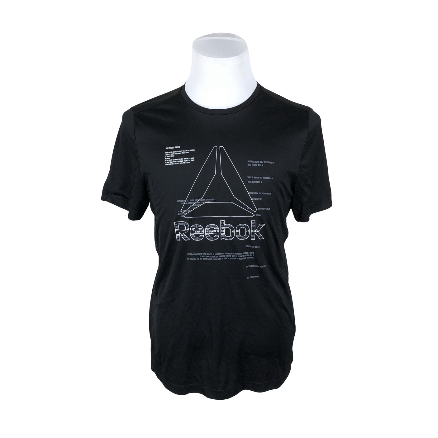 Miesten Reebok - Urheilupaita, lyhyet hihat, koko L - Musta (1)
