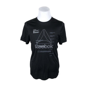 Miesten Reebok - Urheilupaita, lyhyet hihat, koko L - Musta (1)