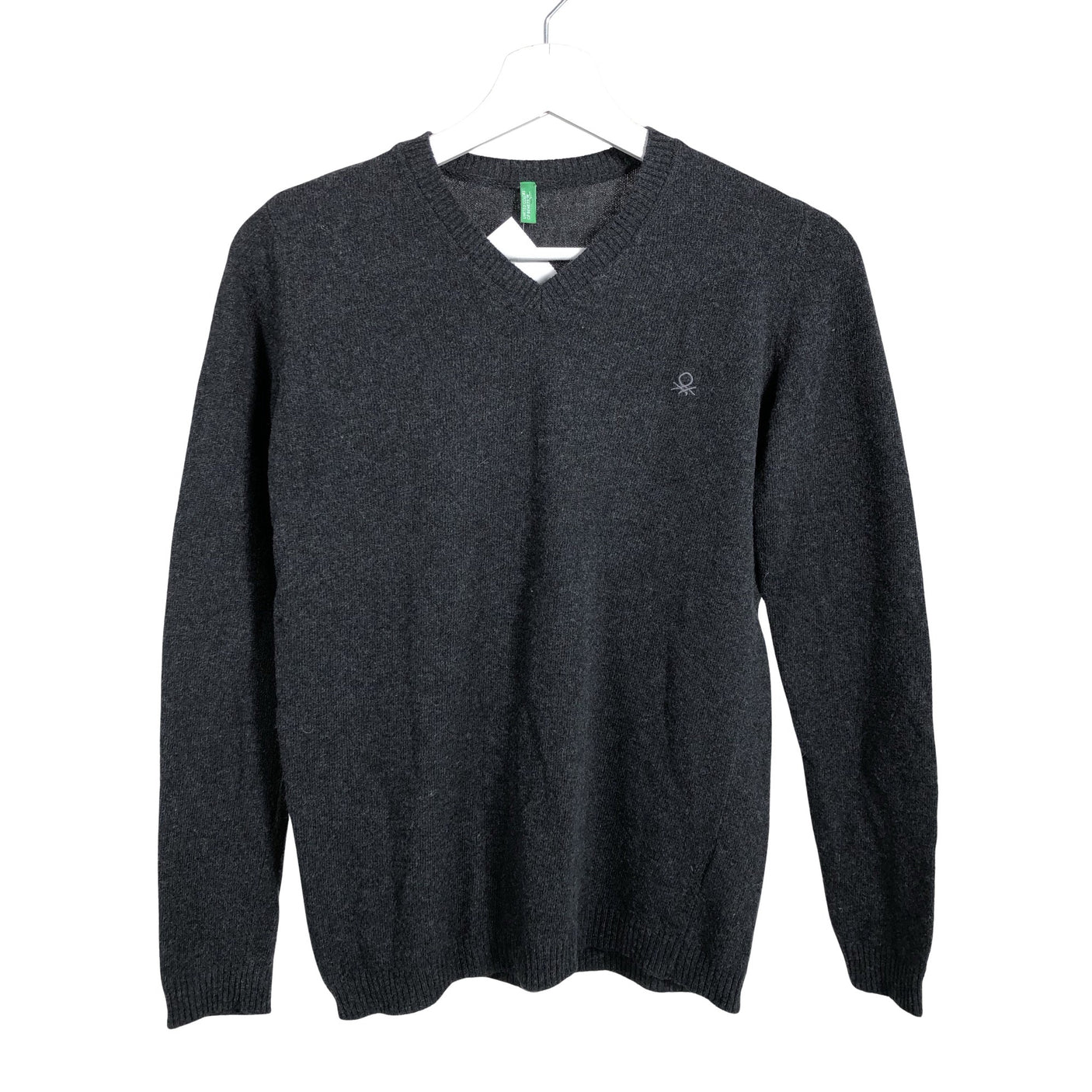 Unisex Benetton - Neulepaita, koko 158 - 164 - Harmaa (1)