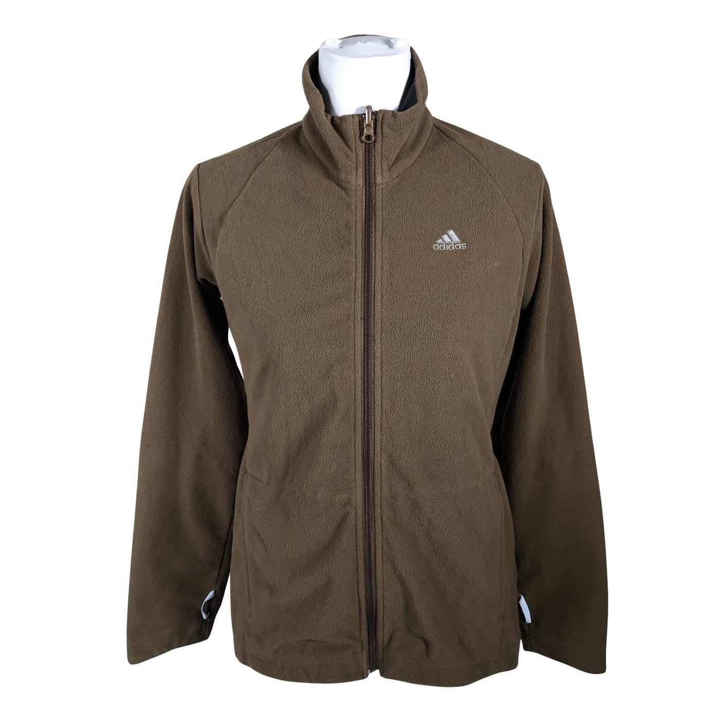 Naisten Adidas - Fleecetakki, koko 40 - Ruskea (1)