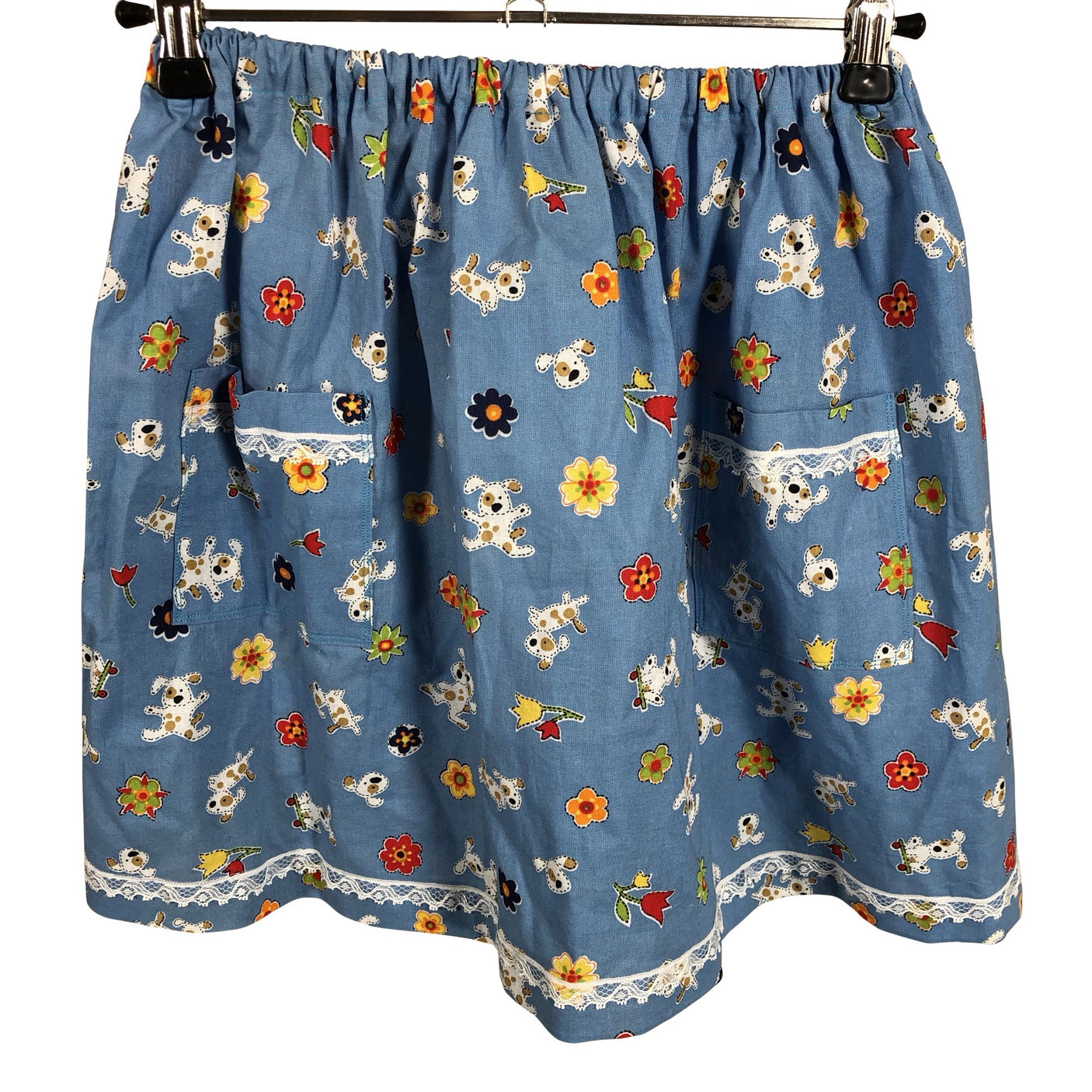 Tyttöjen Handmade - Kangashame, koko 122 - 128 - Vaaleansininen (2)