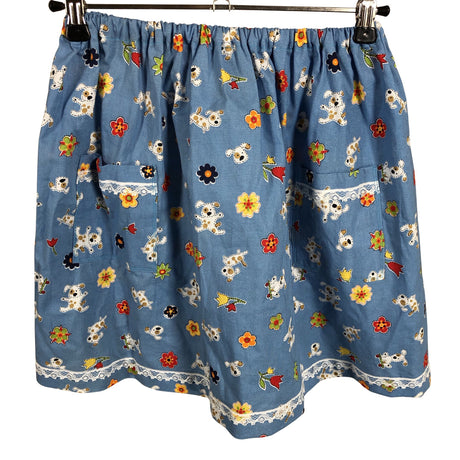 Tyttöjen Handmade - Kangashame, koko 122 - 128 - Vaaleansininen (2)