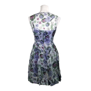 Naisten Versace Collection - Sifonkimekko, koko 40 - Sininen (2)