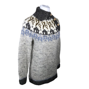 Naisten Handmade - Neuletunika, koko 34 - Harmaa (4)