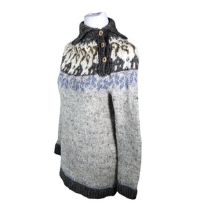 Naisten Handmade - Neuletunika, koko 34 - Harmaa (3)