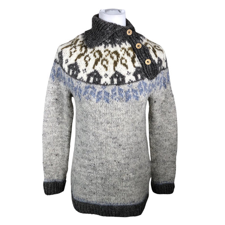 Naisten Handmade - Neuletunika, koko 34 - Harmaa ()