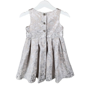 Tyttöjen Lindex - Juhlamekko, koko 80 - 86 - Beige (2)