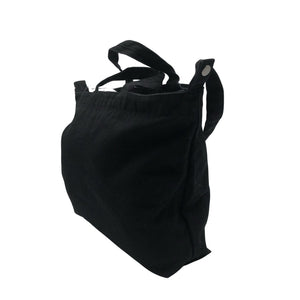 Naisten Baggu - Käsilaukku, koko Midi - Musta (2)