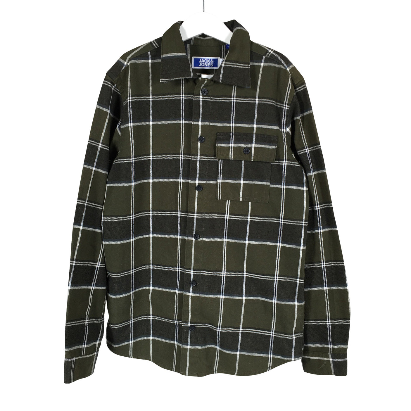 Poikien Jack & Jones - Flanellipaita, koko 146 - 152 - Vihreä (1)
