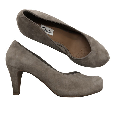 Naisten Clarks - Korkokengät, koko 38 - Harmaa ()