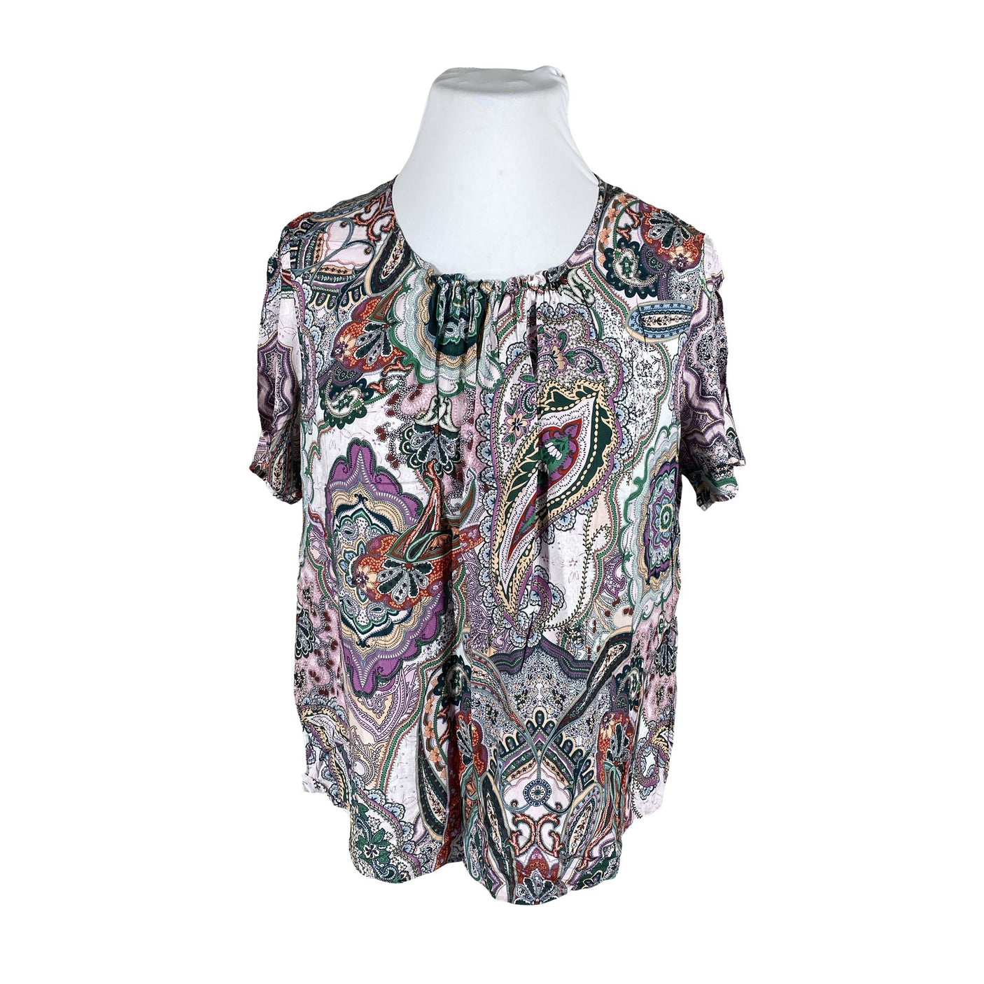 Naisten Gerry Weber - Lyhythihainen pusero, koko 46 - Violetti (1)