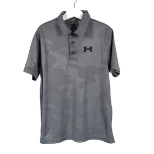 Poikien Under Armour - Urheilupaita, lyhyet hihat, koko 134 - 140 - Harmaa (1)