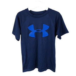 Poikien Under Armour - Urheilupaita, lyhyet hihat, koko 128 - 134 - Sininen (1)