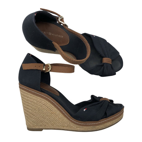 Naisten Tommy Hilfiger - Kiilakorkosandaalit, koko 38 - Sininen ()