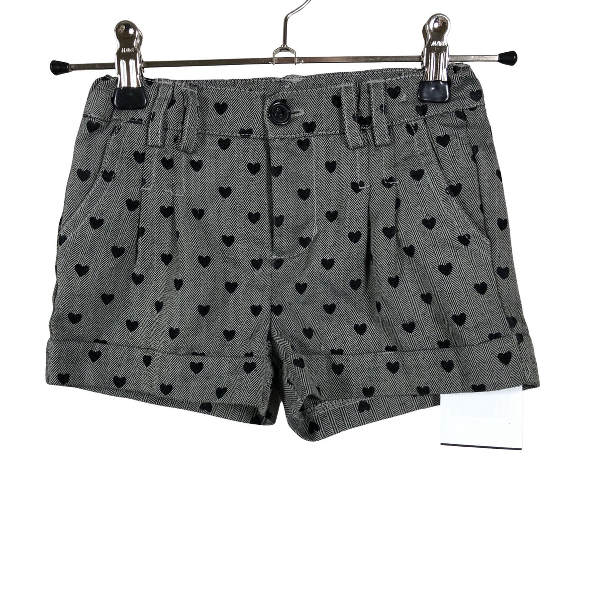 Tyttöjen Lindex - Shortsit, koko 98 - 104 - Harmaa (1)