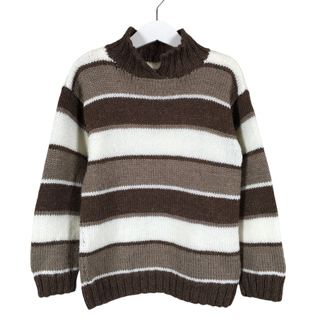 Unisex Handmade - Neulepaita, koko 128 - 134 - Ruskea ()