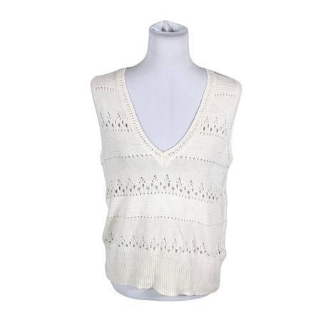 Naisten Pulz Jeans - Neuleliivi, koko 36 - Beige ()
