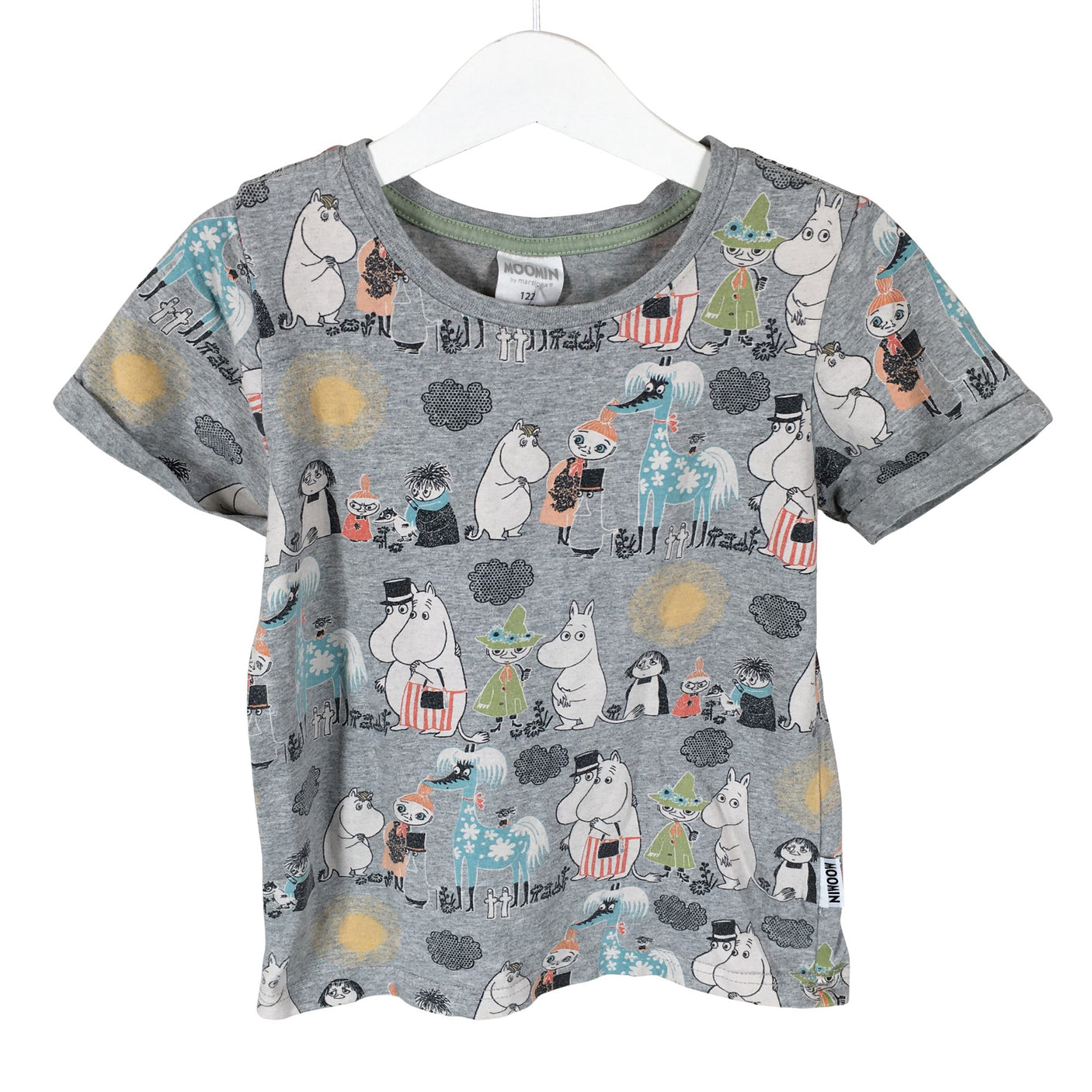 Unisex Moomin by Martinex - T-paita, koko 116 - 122 - Harmaa (1)