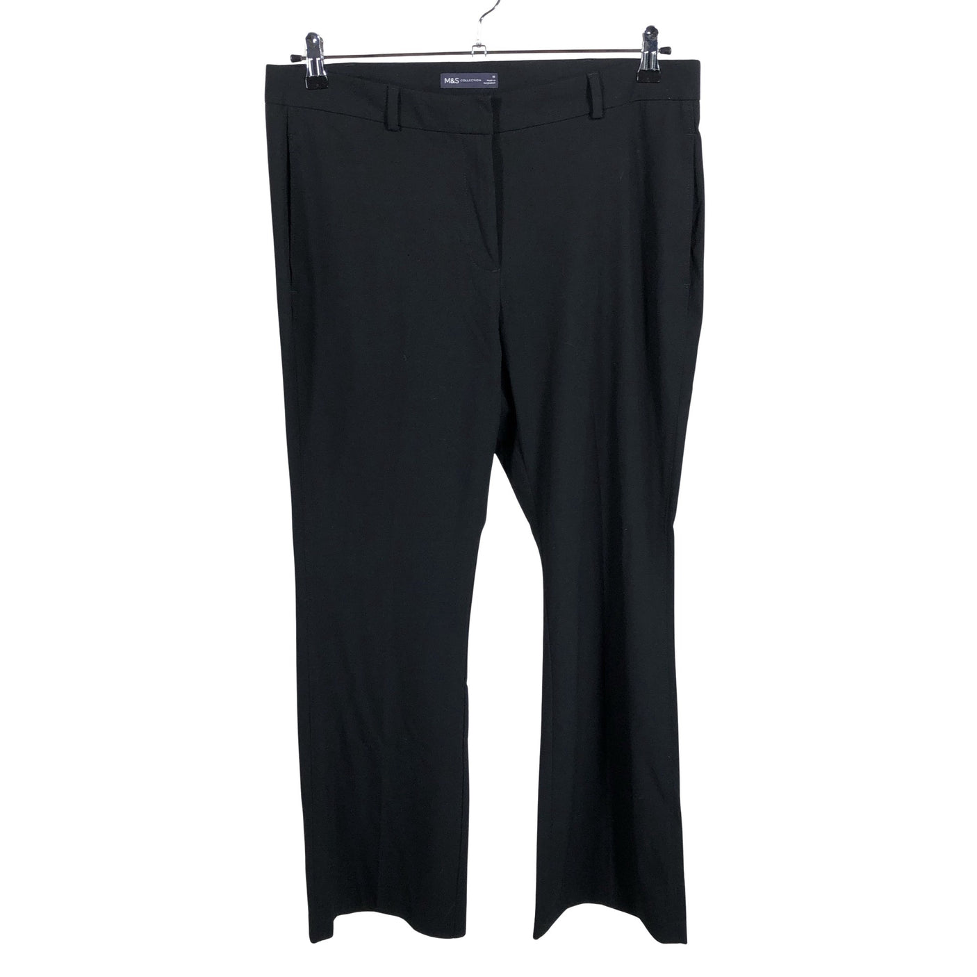 Naisten Marks&Spencer - Suorat housut, koko 42 - Musta (1)