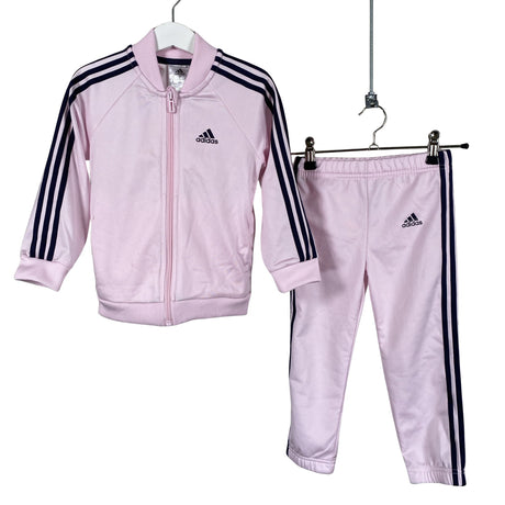 Tyttöjen Adidas - Verryttelytakki, koko 92 - 98 - Vaaleanpunainen ()