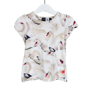 Tyttöjen Molo Kids - T-paita, koko 98 - 104 - Valkoinen (1)