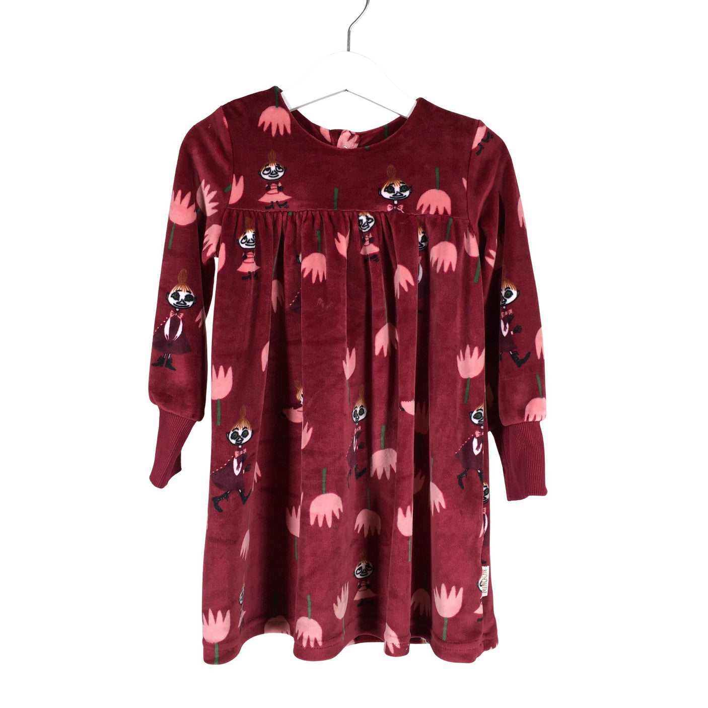 Tyttöjen Moomin by Martinex - Collegemekko, koko 92 - 98 - Viininpunainen (1)