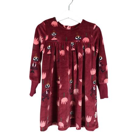 Tyttöjen Moomin by Martinex - Collegemekko, koko 92 - 98 - Viininpunainen ()
