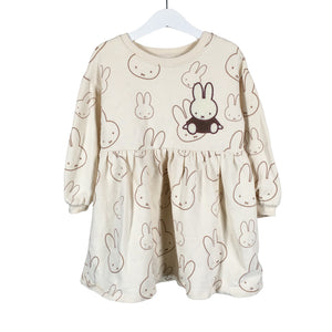 Tyttöjen Next - Collegemekko, koko 104 - 110 - Beige (1)