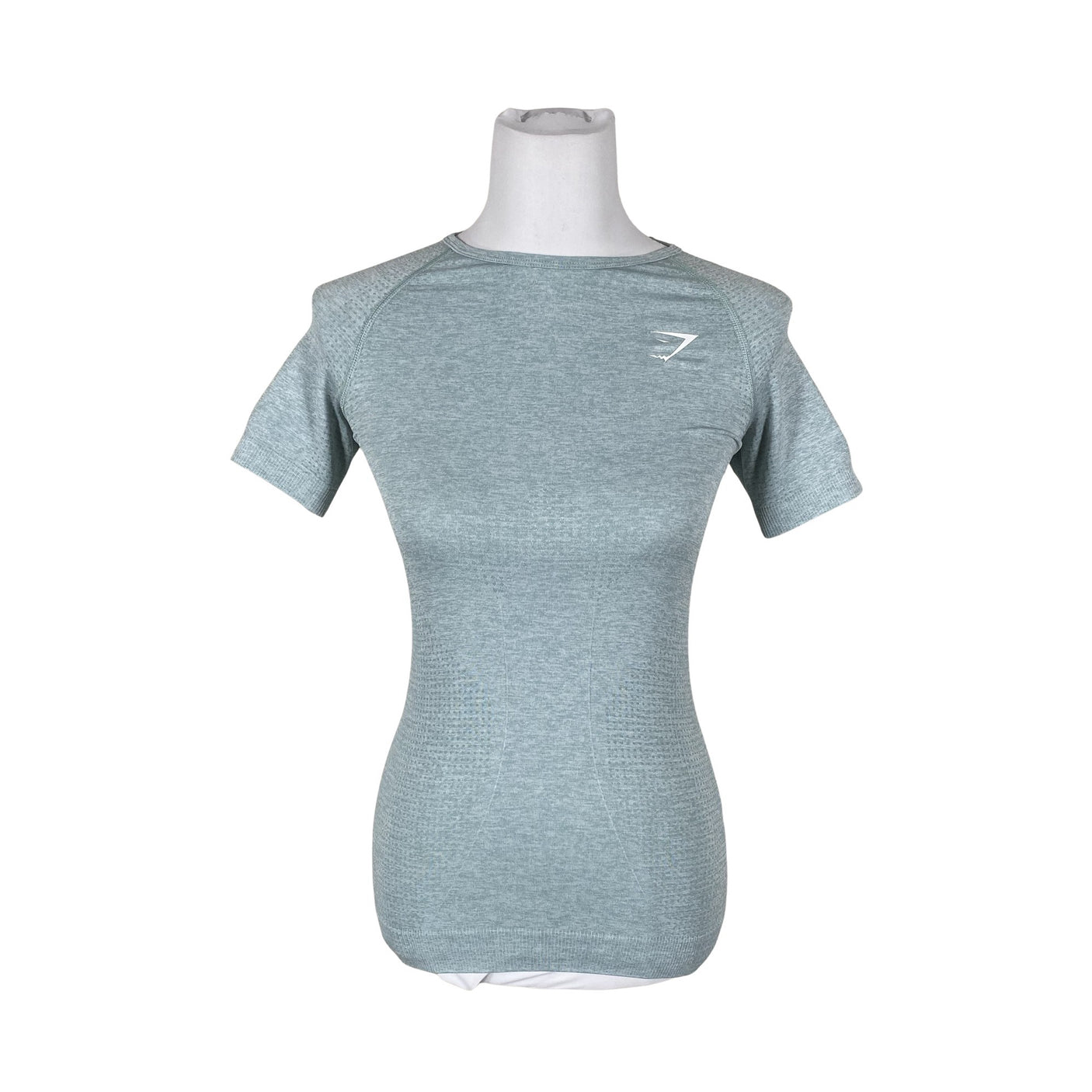 Naisten Gymshark - Urheilupaita, lyhyet hihat, koko 36 - Vaaleansininen (1)