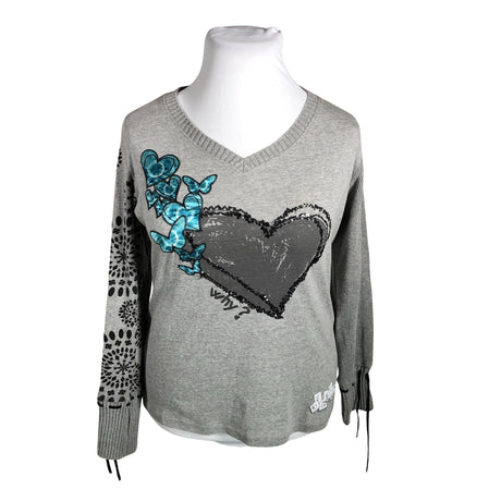 Naisten Desigual - Neulepaita, koko 42 - Harmaa ()