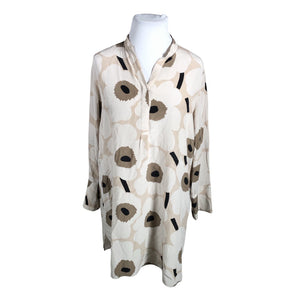 Naisten Marimekko - Sifonkimekko, koko 46 - Beige (1)