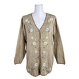 Naisten Pierre Cardin - Neuletakki, koko 38 - Beige ()