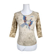 Naisten Esprit - Trikoopaita, koko 34 - Beige ()