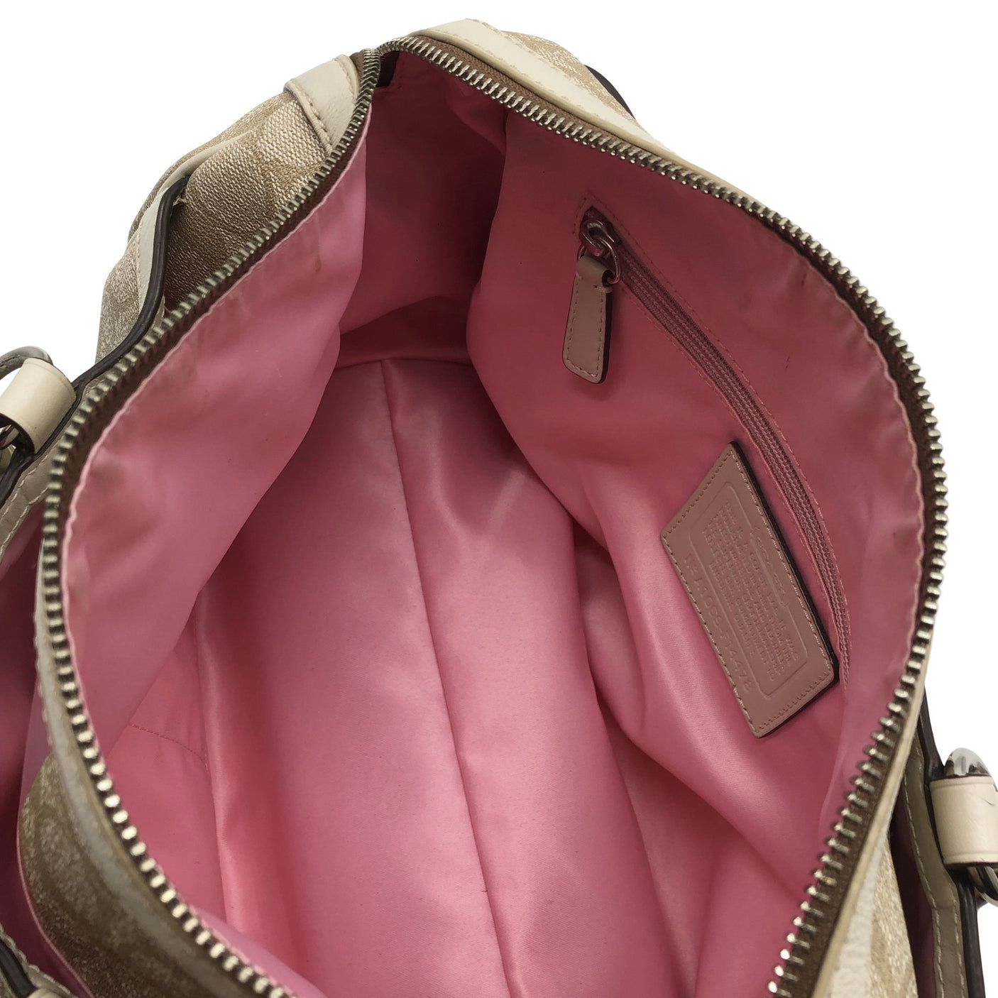 Naisten Coach - Käsilaukku, koko Midi - Beige (3)