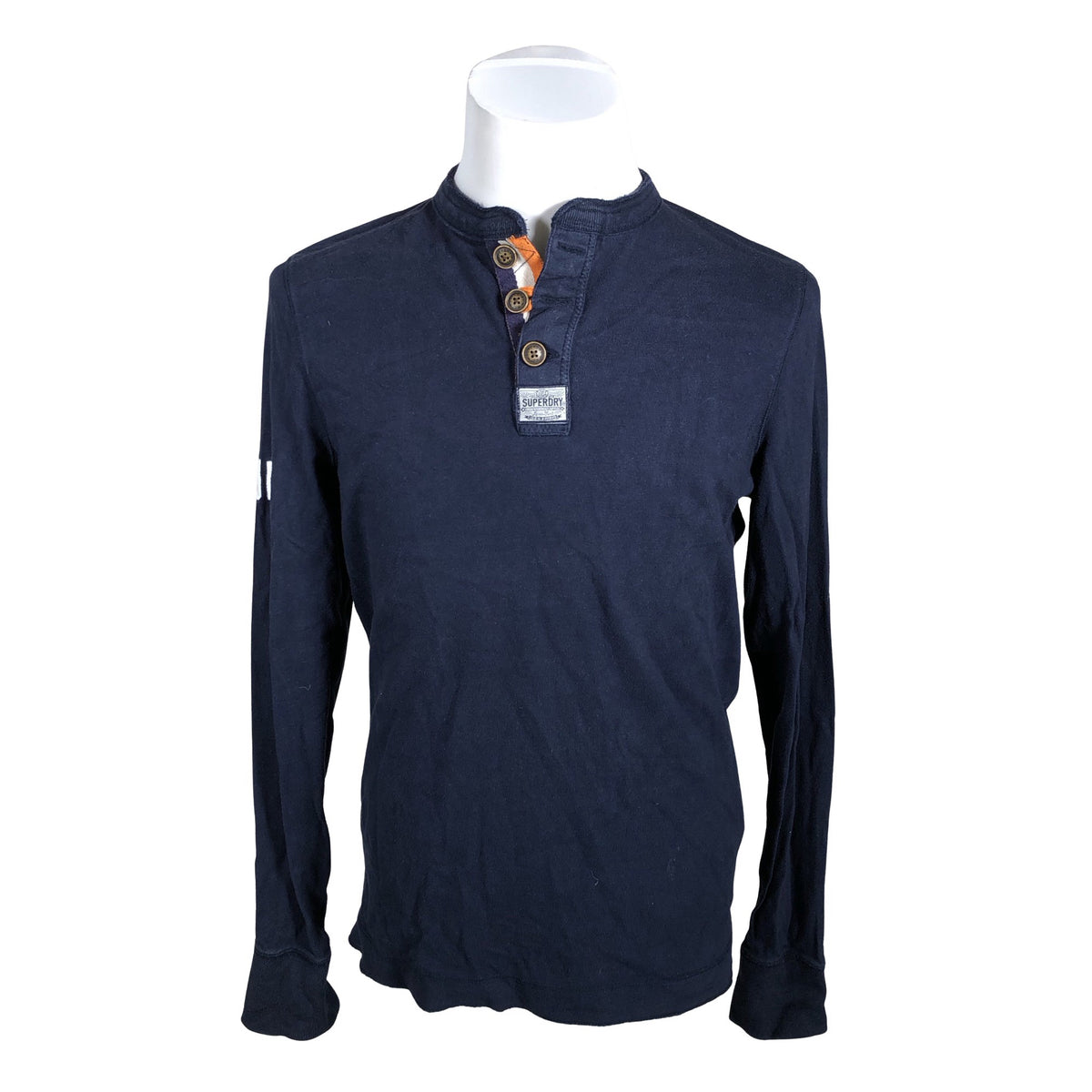 Miesten Superdry - Trikoopaita, koko L - Sininen (1)