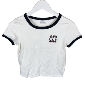 Tyttöjen Lindex - T-paita, koko 146 - 152 - Valkoinen (1)