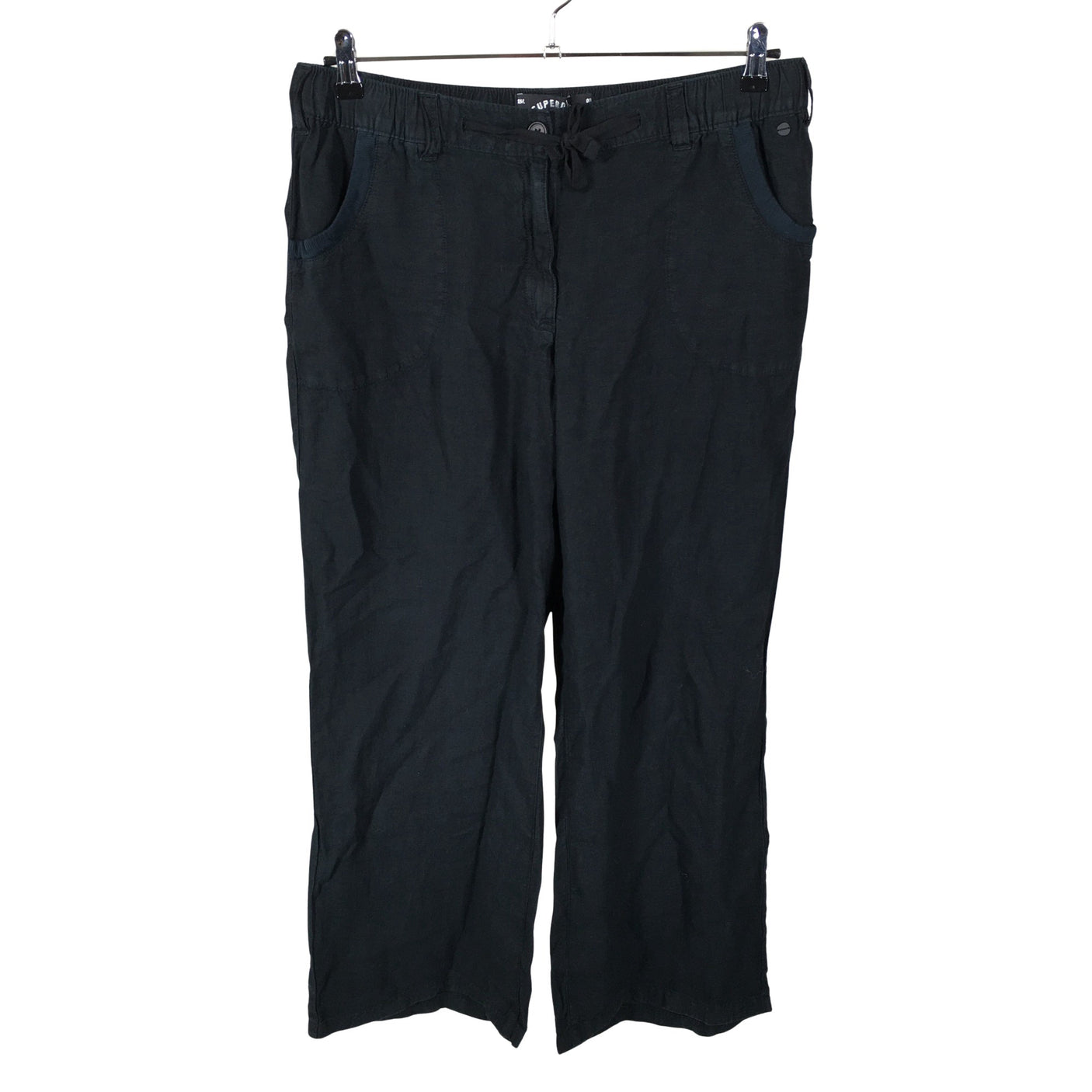 Naisten Superdry - Kangashousut, koko 42 - Musta (1)