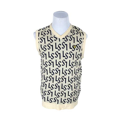Miesten Lyle&Scott - Neuleliivi, koko M - Beige ()