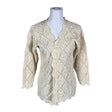 Naisten Handmade - Neuletakki, koko 40 - Beige ()